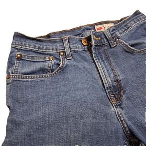 Wrangler Relaxed Fit Boot Cut Mens Jeans 30x30 Medium Wash Pre-Owned Mid-Rise